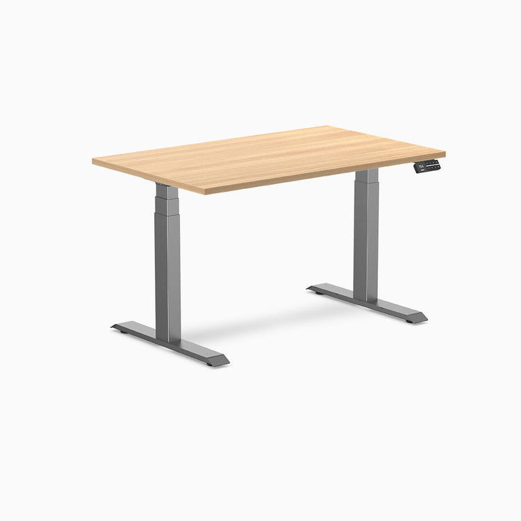 Desky Dual Melamine Sit Stand Desk
