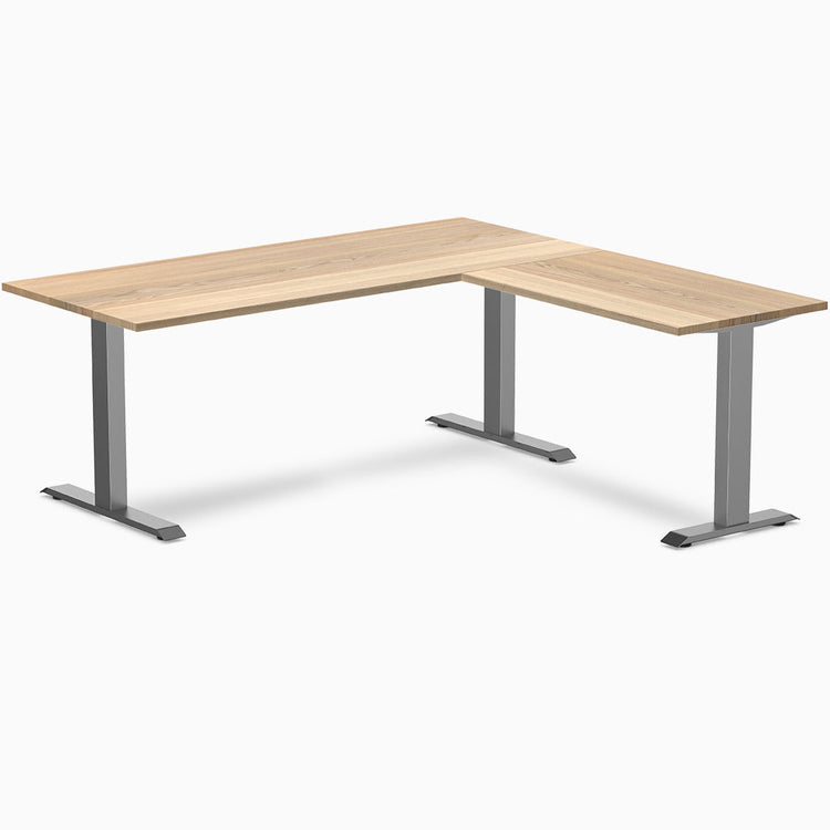 Desky Zero Hardwood L-Shape Office Desk