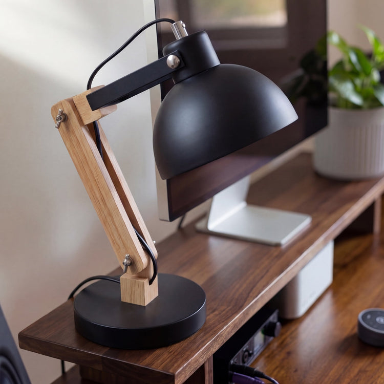 Desky Axis Schreibtischlampe aus Holz