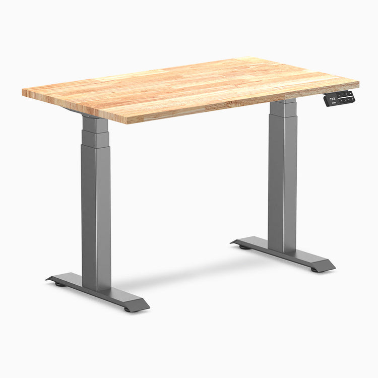 Desky Dual Mini Rubberwood Sit Stand Desk