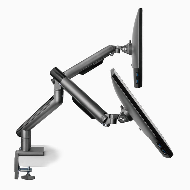 Desky Dual schlanke Monitorhalterung aus Aluminium