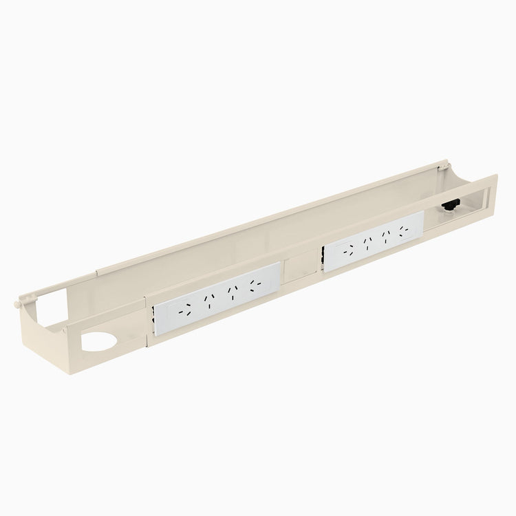 Desky Integrierter Kabel- und Stromkanal