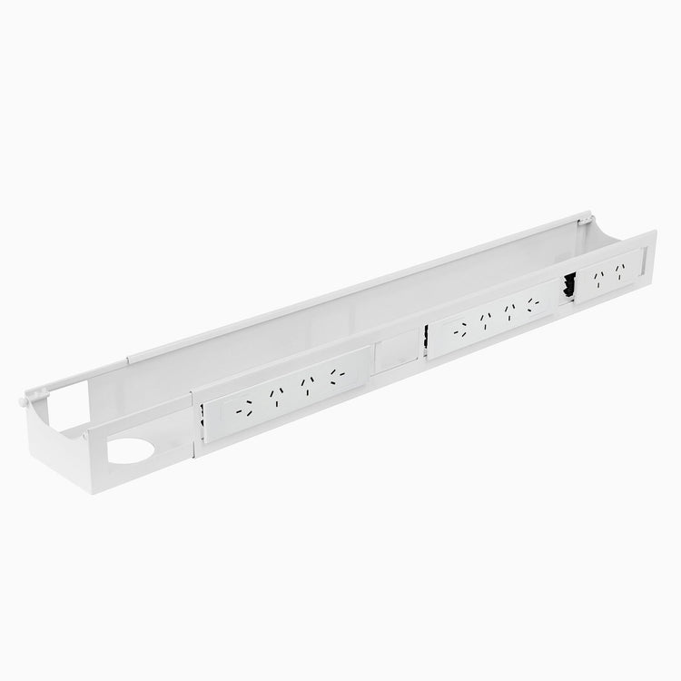 Desky Integrierter Kabel- und Stromkanal