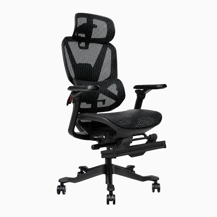 Desky Contourra ergonomischer Stuhl mit Fußstütze