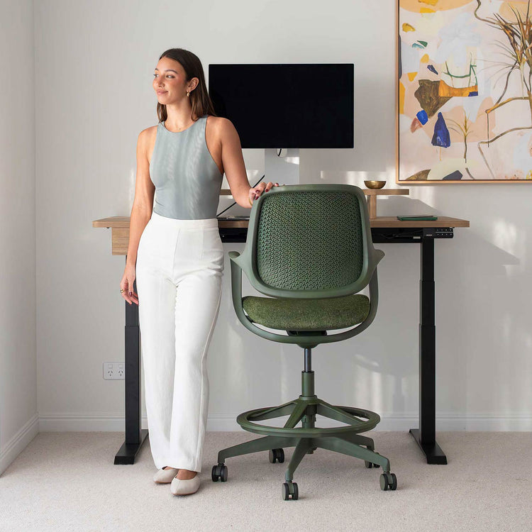 Desky Evoque ergonomischer Bürostuhl mit niedriger Rückenlehne