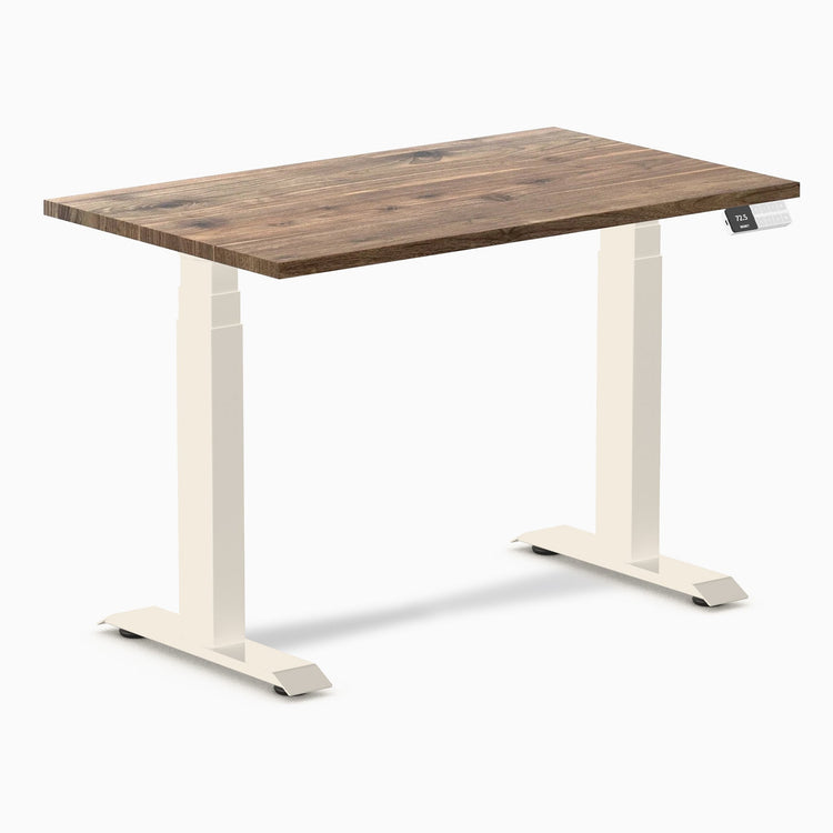 Desky Dual Mini höhenverstellbarer Schreibtisch aus Hartholz