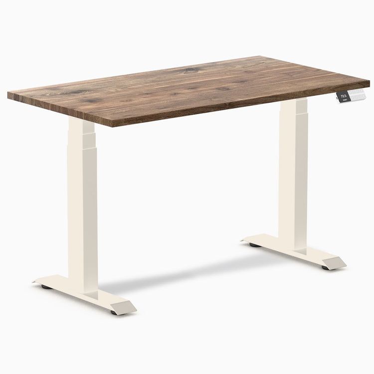 Desky Dual Mini höhenverstellbarer Schreibtisch aus Hartholz