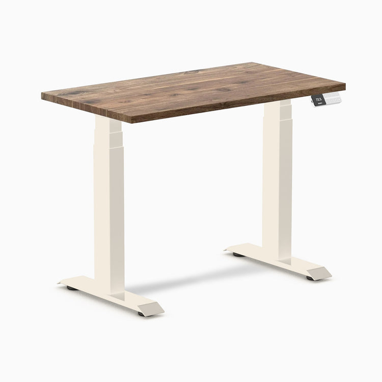 Desky Dual Mini höhenverstellbarer Schreibtisch aus Hartholz