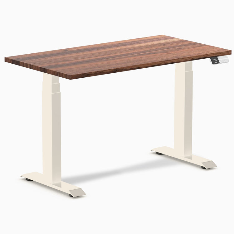 Desky Dual Mini höhenverstellbarer Schreibtisch aus Hartholz