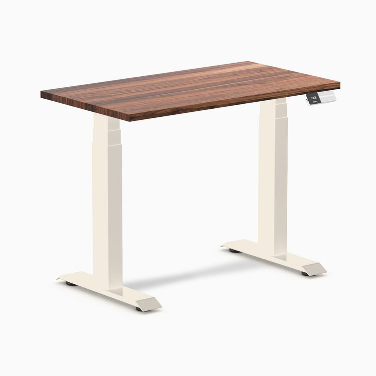 Desky Dual Mini höhenverstellbarer Schreibtisch aus Hartholz