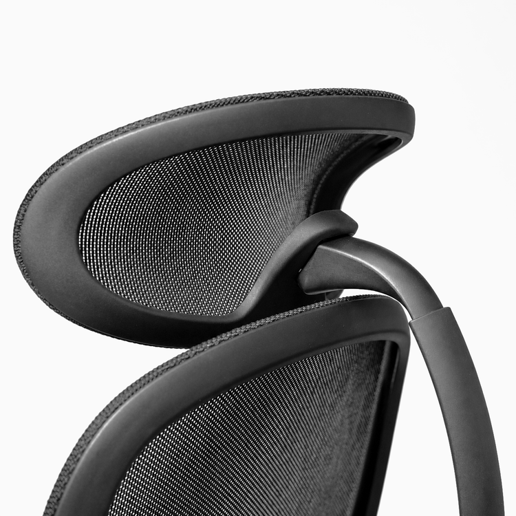 Desky Pivot Ergonomic Office Task Chair, headrest detail