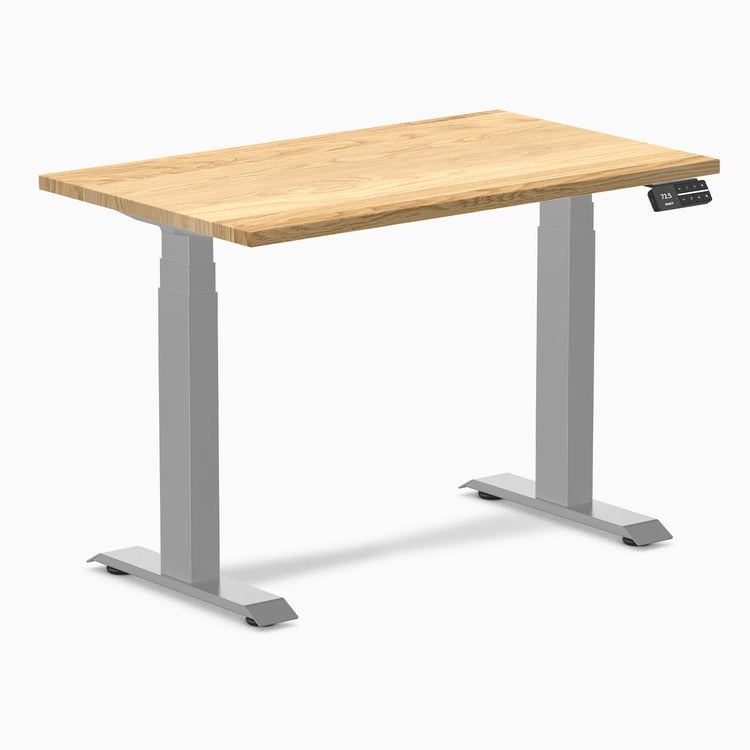 Desky Dual Mini höhenverstellbarer Schreibtisch aus Hartholz