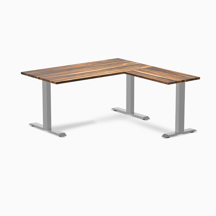 Desky Zero Hardwood L-Shape Office Desk