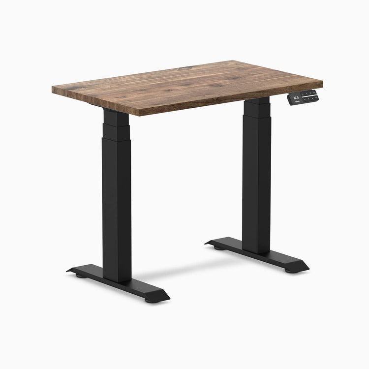 Desky Dual Mini höhenverstellbarer Schreibtisch aus Hartholz