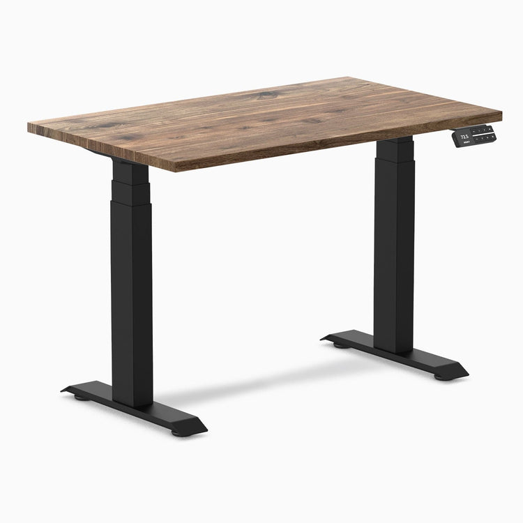 Desky Dual Mini höhenverstellbarer Schreibtisch aus Hartholz