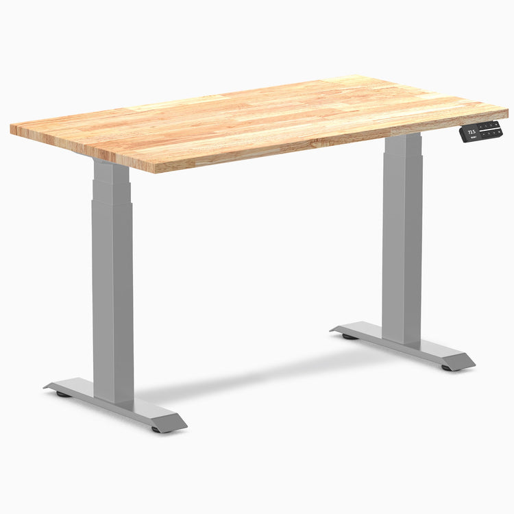 Desky Dual Mini Rubberwood Sit Stand Desk