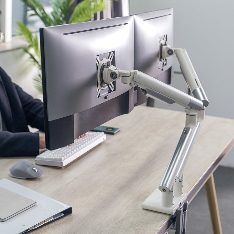 minimalistische Dual-Monitorhalterung