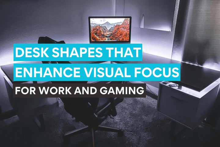 Schreibtischformen, die den visuellen Fokus beim Arbeiten und Gaming verbessern