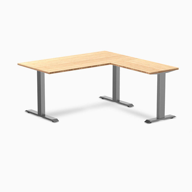 Desky Zero Bambus L-förmiger Schreibtisch