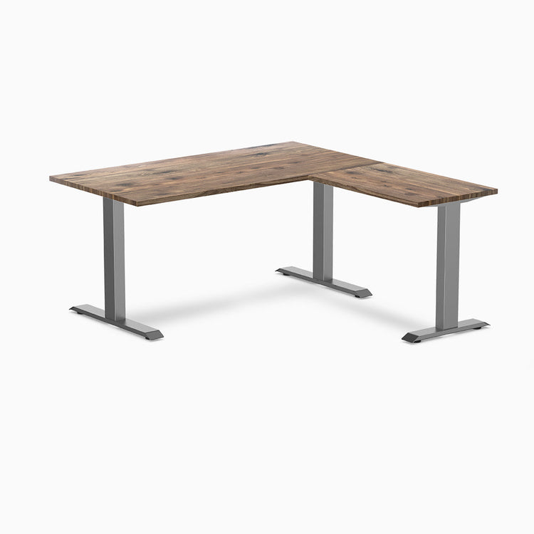 Desky Zero Hardwood L-Shape Office Desk