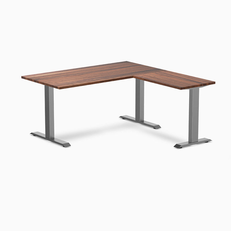 Desky Zero Hardwood L-Shape Office Desk