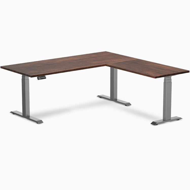 Desky Softwood L-Shape Sit Stand Desk