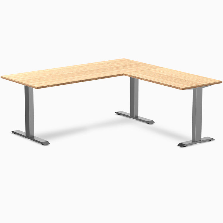 Desky Zero Bambus L-förmiger Schreibtisch