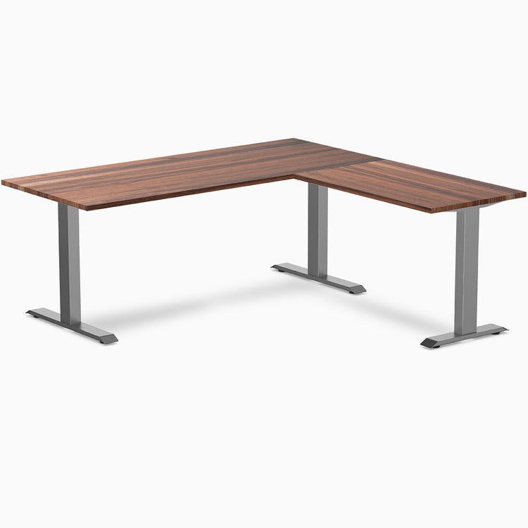 Desky Zero Hardwood L-Shape Office Desk
