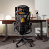 Desky Contourra ergonomischer Bürostuhl kombiniert mit höhenverstellbarem Schreibtisch aus Hartholz
