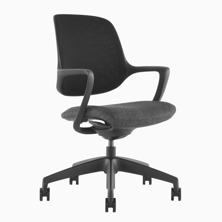 Desky Evoque ergonomischer Bürostuhl mit niedriger Rückenlehne