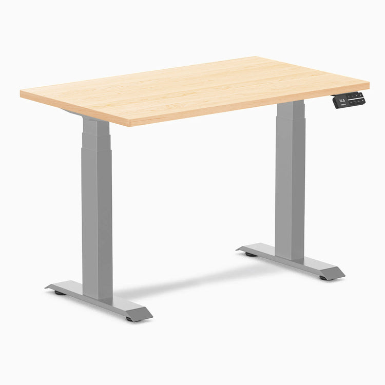 Desky Dual Mini höhenverstellbarer Schreibtisch aus Hartholz