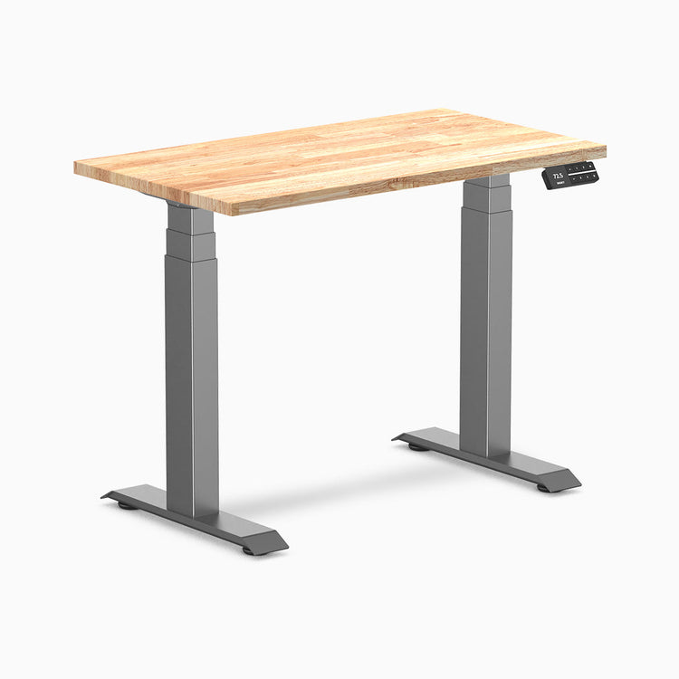 Desky Dual Mini Rubberwood Sit Stand Desk