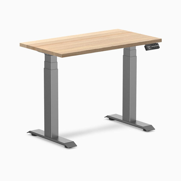 Desky Dual Mini höhenverstellbarer Schreibtisch aus Hartholz