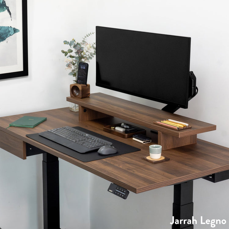 Desky Dual Melamine Sit Stand Desk