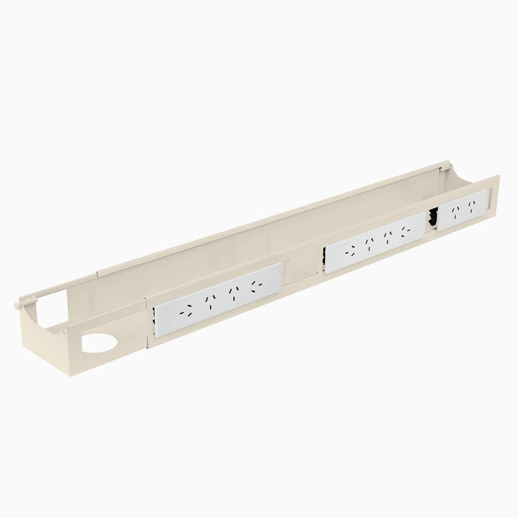 Desky Integrierter Kabel- und Stromkanal