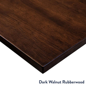 Desky Dark Walnut Rubberwood Desktop