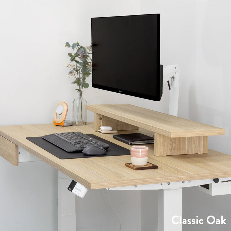 Desky Dual Melamine Sit Stand Desk
