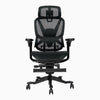 Desky Contourra ergonomischer Bürostuhl in Schwarz mit verstellbarer Fußstütze