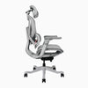Desky Contourra ergonomischer Bürostuhl in Weiß, Seitenansicht