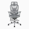Desky Contourra ergonomischer Bürostuhl in Weiß mit verstellbarer Fußstütze