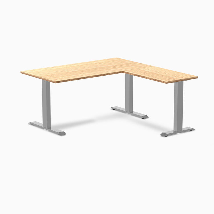 Desky Zero Bambus L-förmiger Schreibtisch