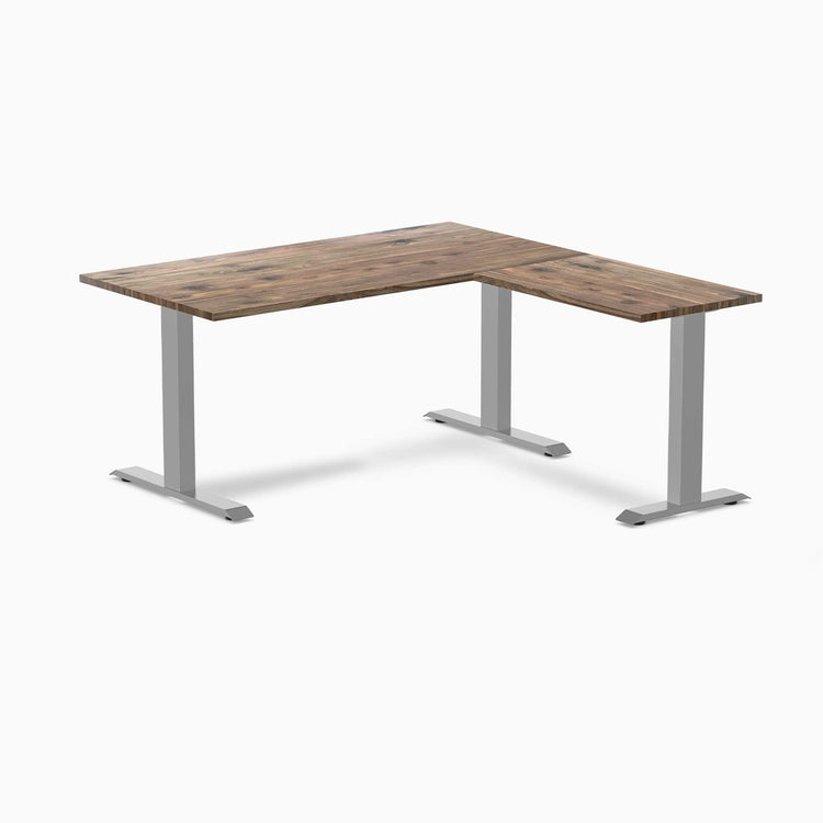 Desky Zero Hardwood L-Shape Office Desk