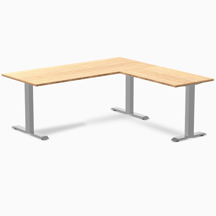 Desky Zero Bambus L-förmiger Schreibtisch