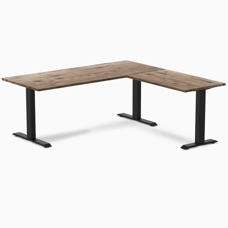 Desky Zero Hardwood L-Shape Office Desk