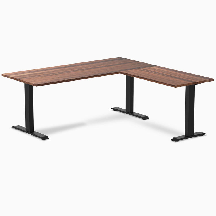 Desky Zero Hardwood L-Shape Office Desk