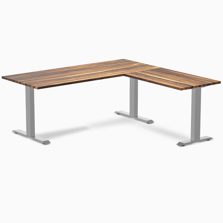 Desky Zero Hardwood L-Shape Office Desk