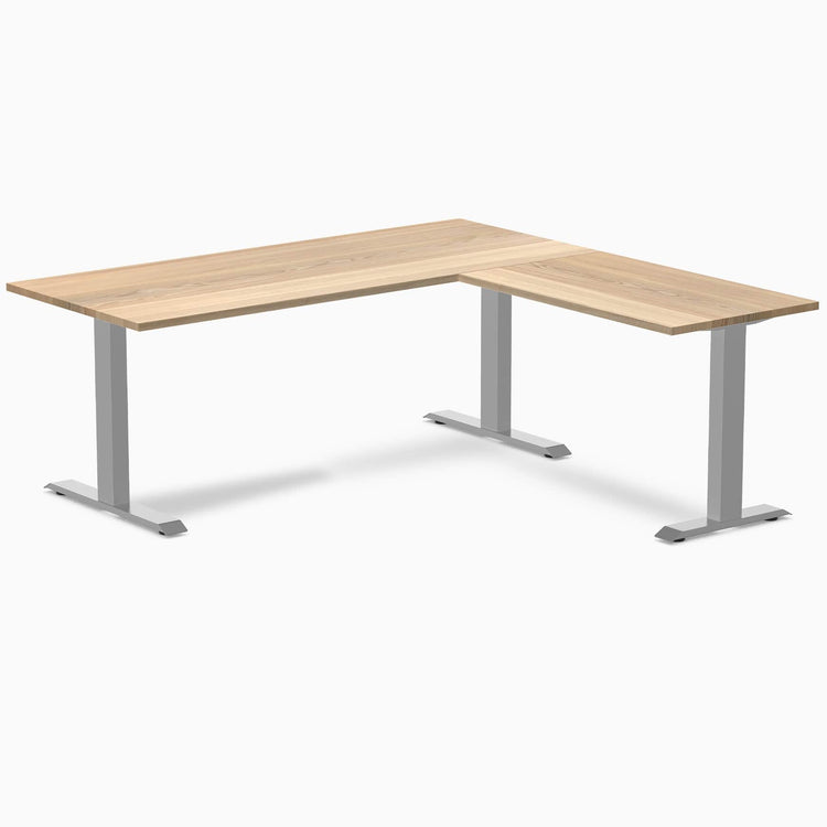 Desky Zero Hardwood L-Shape Office Desk