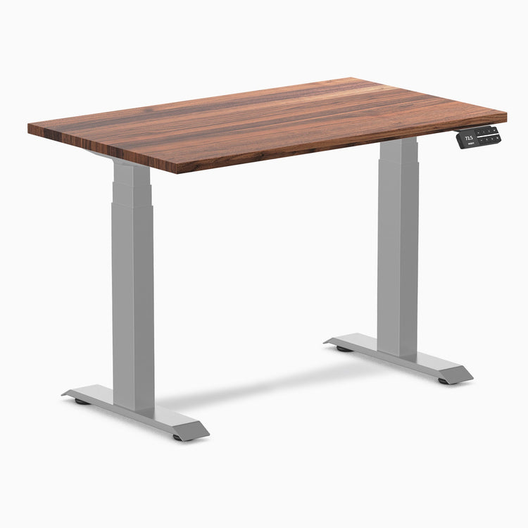 Desky Dual Mini höhenverstellbarer Schreibtisch aus Hartholz