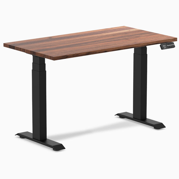 Desky Dual Mini höhenverstellbarer Schreibtisch aus Hartholz