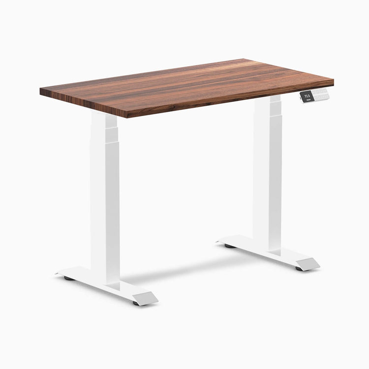 Desky Dual Mini höhenverstellbarer Schreibtisch aus Hartholz